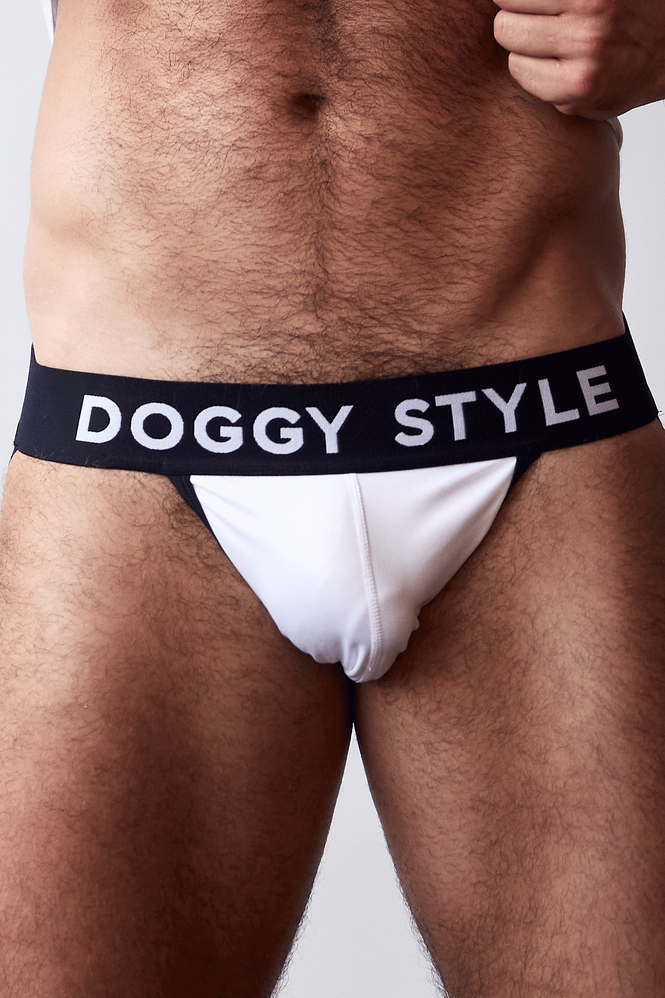 Doggy Style Unleashed - White Jock with Black Trim – DS Unleashed